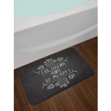 Coffee Heart Bath Mat