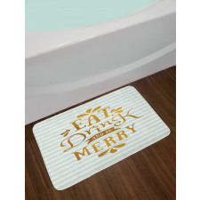 Xmas Greeting Bath Mat