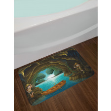 Young Explorers in a Cave Bath Mat