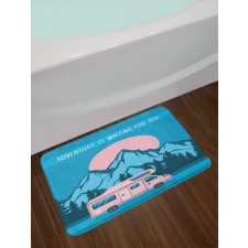 Road Trip with Caravan Pines Bath Mat