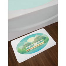 Road Trip Vehicle at Countryside Bath Mat