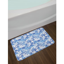 Palm Tree Jungle Theme Bath Mat