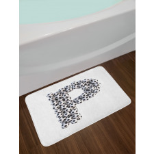 Football Illustration Bath Mat