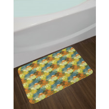 Abstract Circle Pattern Bath Mat