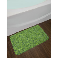 Triangles Squares Lines Bath Mat