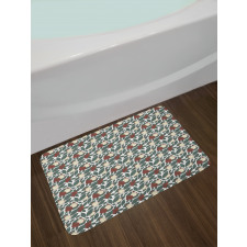 Ornate Winter Season Bath Mat