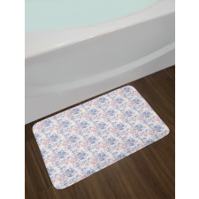 Foliage Leaves and Petals Bath Mat