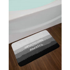 Brush Stroke Words Bath Mat