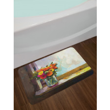 Bouquet in a Vase Art Bath Mat