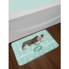 Detailed Pet Animal Bath Mat