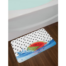 Fruit Seeds on Water Bath Mat