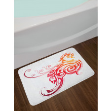 Bird Swirly Wings Bath Mat