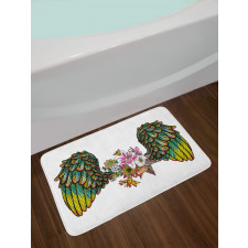 Bohemian Flower Bath Mat