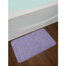 Bugs and Insects Pattern Bath Mat