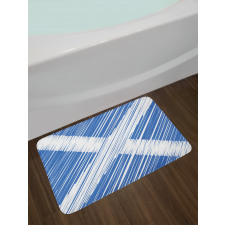 National Flag Scribbled Bath Mat