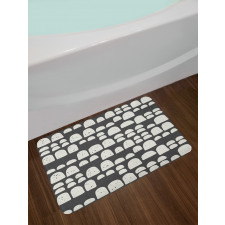 Abstract Primitive Motifs Bath Mat