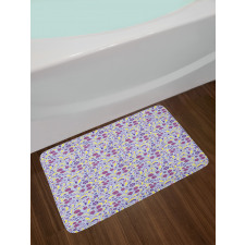 Abstract Spring Botany Art Bath Mat