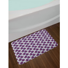 Abstract Motif Art on Dots Bath Mat