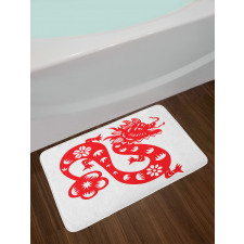 Japanese Art Dragon Bath Mat