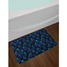 Dotted Waves Illustration Bath Mat