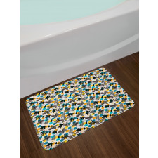 Spring Bugs and Leaves Bath Mat