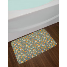 Nursery Style Robin Cartoon Bath Mat