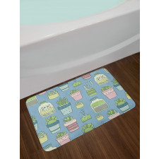 Houseplants Succulents Bath Mat