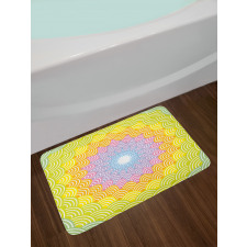 Round Wreath Colorful Bath Mat