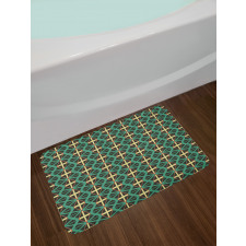 Crossed Mosaic Bath Mat