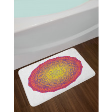 Vivid Abstract Medallion Bath Mat