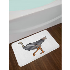 Striped Doodle Style Bird Bath Mat