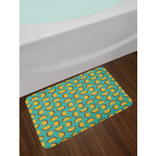 Mexican Dish with Tortillas Bath Mat