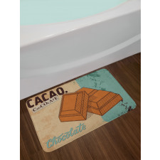 Vintage Chocolate Bar Bath Mat