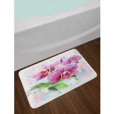 Posy of Hawaiian Plant Art Bath Mat