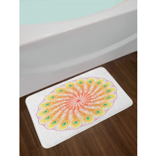 Blended Color Motif Bath Mat