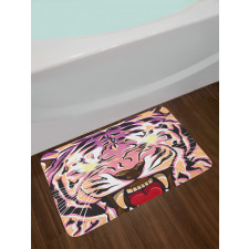 Strong Animal Eyes Bath Mat