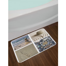 Sand and Pebbles Collage Bath Mat