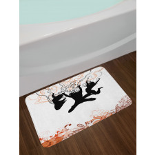 Energic Youth Theme Bath Mat