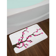 Botany Theme Bath Mat