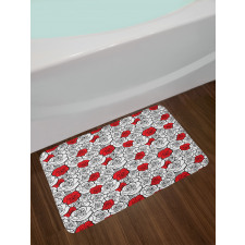 Roses Love Blossom Bath Mat