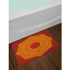 Aztec Style Painting Vivid Bath Mat