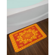 Oriental Round and Square Bath Mat