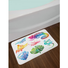 Exotic Fauna and Foliage Bath Mat