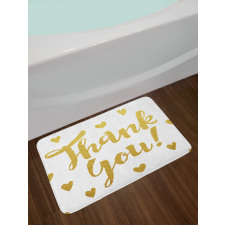 Repeating Mini Hearts Bath Mat