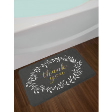 Olive Branch Round Frame Bath Mat