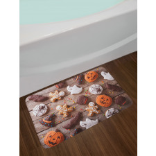 Sweets Covered in Chocolate Bath Mat