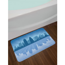 Reflection Cityscape Bath Mat