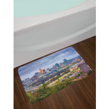 Wide Aspect of Bridge Bath Mat