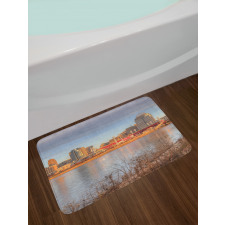 Vertical of City River Bath Mat