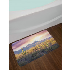 Saguaro Cactus and Mountain Bath Mat